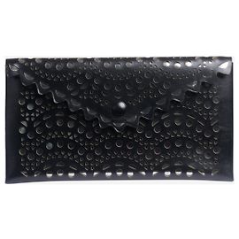 Alaïa Clutch preta com detalhe de recorte Preto