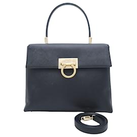 Salvatore Ferragamo-Salvatore Ferragamo Gancini-Black