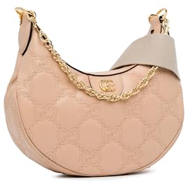 Gucci-Borsa a tracolla Gucci piccola con catena GG Matelasse marrone-Marrone,Beige