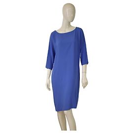 Diane Von Furstenberg Maja Two Seidenkleid Blau Blau