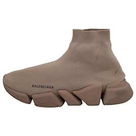 Balenciaga-Zapatillas Balenciaga Speed en Poliéster Beige-Beige