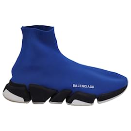 Balenciaga-Zapatillas Balenciaga Speed en Poliéster Azul-Azul