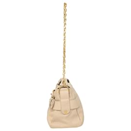 Jimmy Choo-Bolso de hombro con correa de cadena Jimmy Choo en cuero beige-Beige