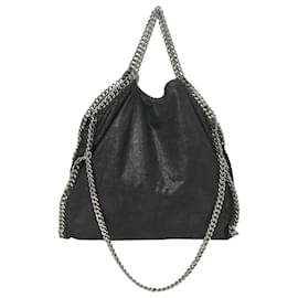 Stella Mc Cartney-Tote plegable Stella McCartney en cuero vegano negro-Negro