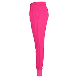 Stella Mc Cartney-Pantalones joggers de corte relajado en poliéster rosa fuerte de Stella McCartney-Rosa