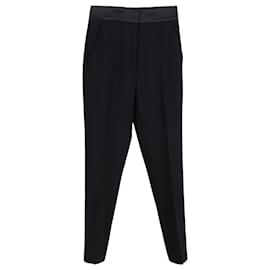 Etro-Pantalón de esmoquin Etro en lana negra-Negro