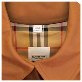 Burberry-Gabardina Burberry Waterloo de algodón marrón-Castaño,Roja