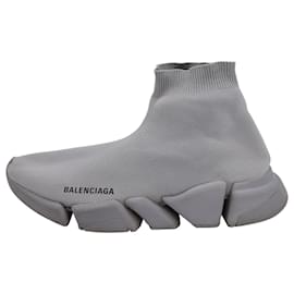 Balenciaga-Zapatillas Balenciaga Speed en Poliéster Gris-Gris