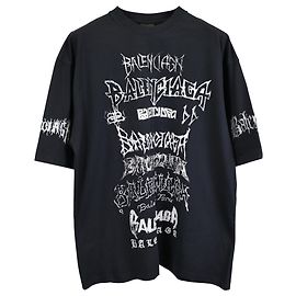 Camiseta Balenciaga DIY Metal de algodón negro Otro