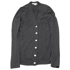 Vince – Gerippter Cardigan aus schwarzer Viskose Schwarz