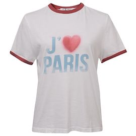 T-shirt a maniche corte Dior Alphabet Love in cotone bianco Bianco