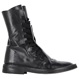 Ann Demeulemeester-Botas moteras Ann Demeulemeester en cuero negro-Negro