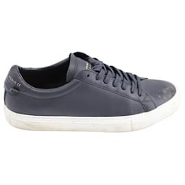 Givenchy-Zapatillas bajas "paris 17" de Givenchy en cuero negro-Negro