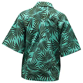 Diane Von Furstenberg-Diane Von Furstenberg – Hemd mit tropischem Print aus grüner und schwarzer Baumwolle-Andere,Python drucken