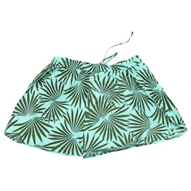 Diane Von Furstenberg-Pantalones cortos con estampado tropical Diane Von Furstenberg en algodón verde y negro-Otro,Impresión de pitón