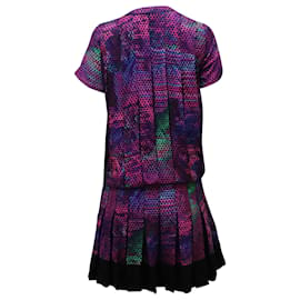 Proenza Schouler-Vestido midi plisado de seda violeta de Proenza Schouler-Otro