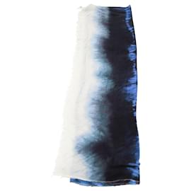 Stella Mc Cartney-Stella McCartney Chal Shibori Tie Dye en algodón azul-Otro
