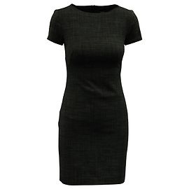 Theory Office Dress in Grey Wool Grey
