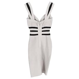 Herve Leger-Vestido ajustado de Herve Léger en rayón blanco-Blanco,Crudo