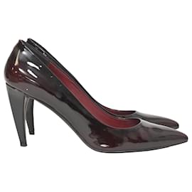 Miu Miu-Miu Miu Pumps aus burgunderfarbenem Lackleder-Rot,Bordeaux