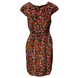 Vestido Erdem com cinto em seda com estampa floral Outro Impressão em python