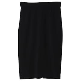 Roland Mouret-Roland Mouret Arreton Midi-Bleistiftrock aus schwarzer Viskose-Schwarz