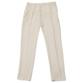 Joseph-Joseph Tessa Pantalones rectos mate en seda blanca-Blanco