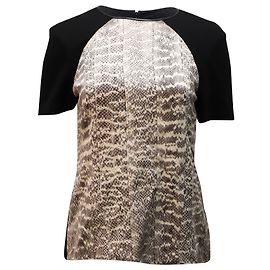 Jason Wu - T-shirt ras du cou à imprimé animal en rayonne multicolore Autre
