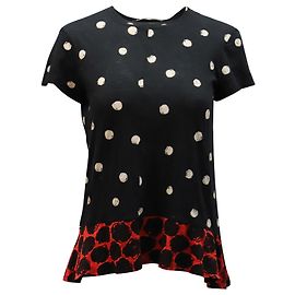 Proenza Schouler Camiseta de manga curta com estampa de bolinhas em algodão multicolorido Outro Impressão em python