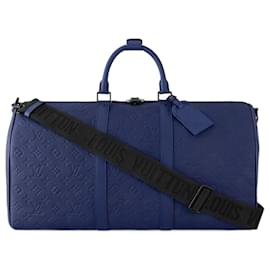 Louis Vuitton-LV Keepall 50 Taurillon Navy blue-Blue