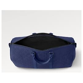 Louis Vuitton-LV Keepall 50 Taurillon Navy blue-Blue