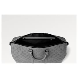 Louis Vuitton-LV Keepall 50 grey leather new-Grey