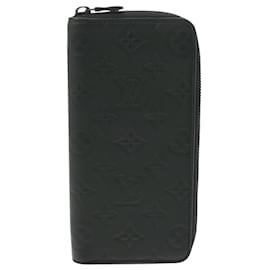 Louis Vuitton-Cartera Louis Vuitton Zippy Vertical-Negro