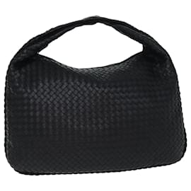 Autre Marque-BOTTEGA VENETA INTRECCIATO Hobo Shoulder Bag Leather Black 115654 Auth yk12532A-Black