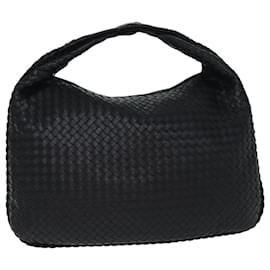 Autre Marque-BOTTEGA VENETA INTRECCIATO Hobo Umhängetasche Leder Schwarz 115654 Auth yk12532A-Schwarz