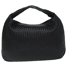 Autre Marque-BOTTEGA VENETA INTRECCIATO Bolsa de ombro Hobo couro preto 115654 Autenticação12532A-Preto