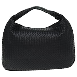 Autre Marque-BOTTEGA VENETA INTRECCIATO Hobo Shoulder Bag Leather Black 115654 Auth yk12532A-Black
