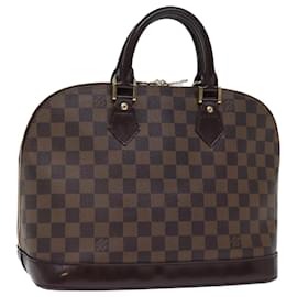 Louis Vuitton-Bolsa de mão LOUIS VUITTON Damier Ebene Alma N51131 Autenticação de LV 74002-Outro