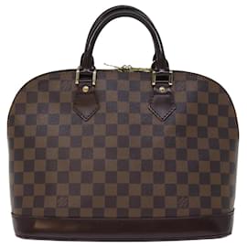 Louis Vuitton-Bolsa de mão LOUIS VUITTON Damier Ebene Alma N51131 Autenticação de LV 74002-Outro