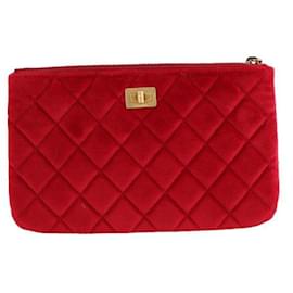 Chanel-Bolsa de veludo-Vermelho