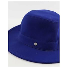 Hermès-Sombrero de lana-Azul