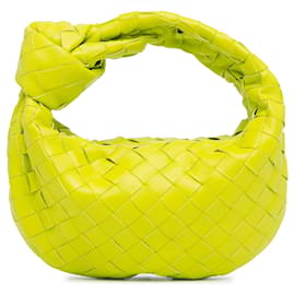 Bottega Veneta-Bolso de mano Bottega Veneta Mini Intrecciato Jodie verde-Verde