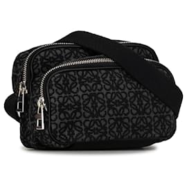 Loewe-Bandolera LOEWE Anagram Camera negra-Negro