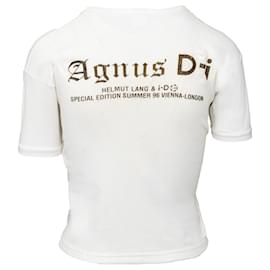Helmut Lang-Helmut Lang x i-D Camiseta Crop Estampada-Outro