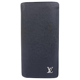 Louis Vuitton-Louis Vuitton Portefeuille Brazza-Marineblau