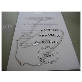 Van Cleef & Arpels Halskette Kette Forçat 42 cm Weiß