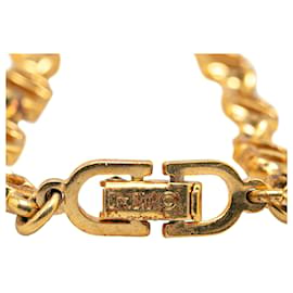 Dior-Pulsera de cadena con logotipo CD Dior dorada-Dorado