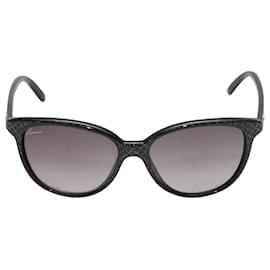 Gucci-Schwarze Gucci-Sonnenbrille aus Acetat-Schwarz