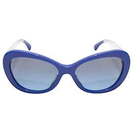 Chanel-Gafas de sol extragrandes azules de Chanel-Azul