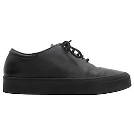 Schwarze The Row Marie H Leder Low-Top-Sneakers Größe 37 Schwarz
